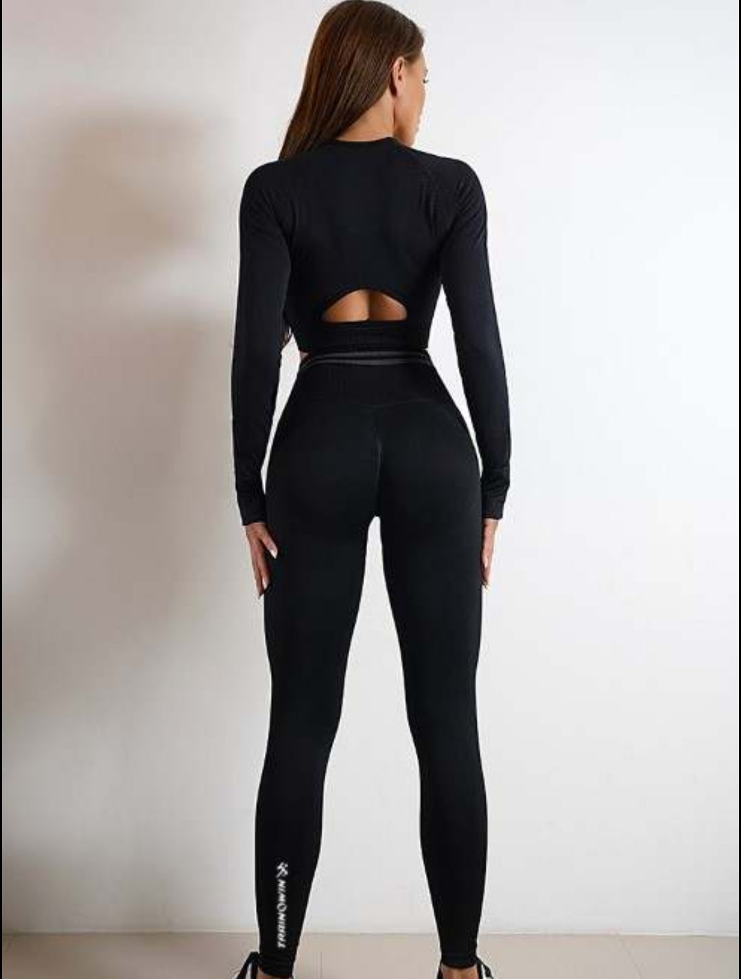 Long Sleeve Crop Top Set